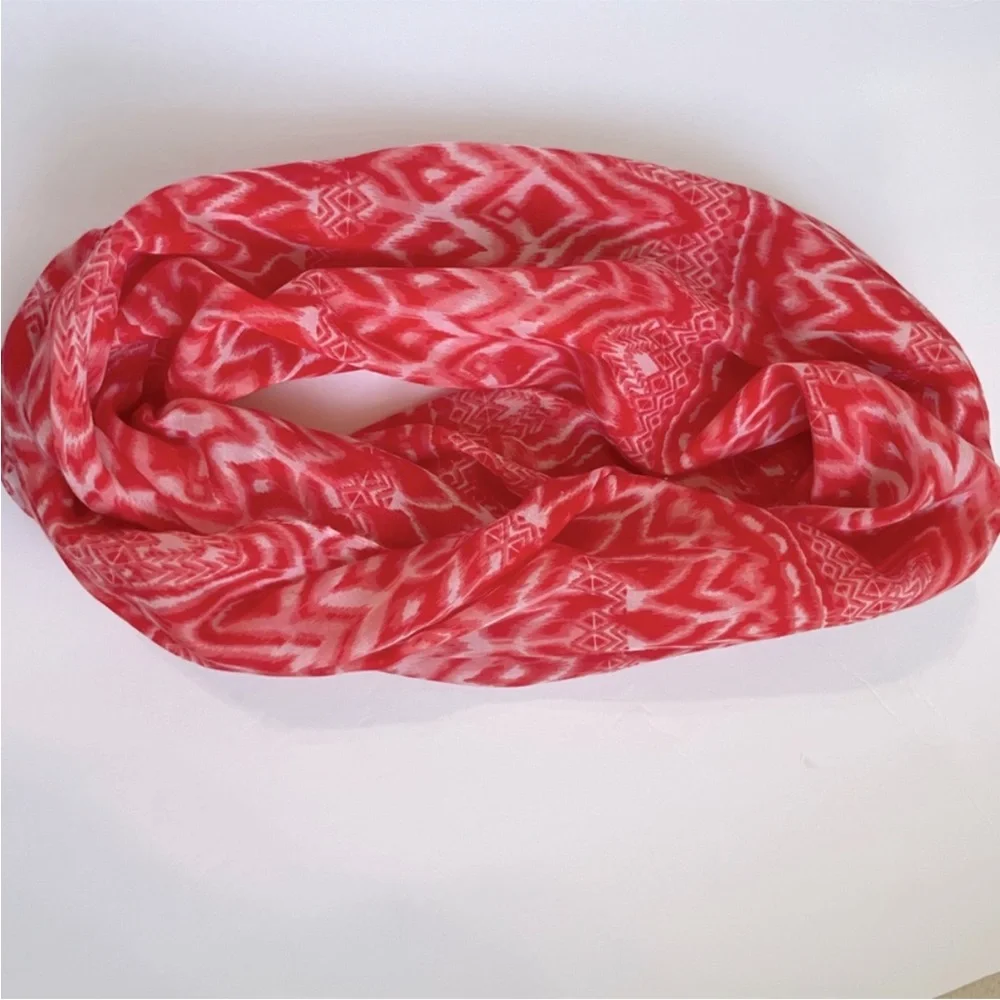 Hobby Lobby Infinity Scarf Lightweight Ikat Tribal Geometric Print Made in India